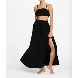 Mikoh Swimwear Delia black maxi skirt coverup 37546